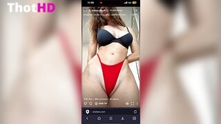 Natalie Roush from below ass g-string OF Video