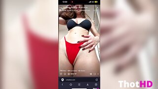 Natalie Roush from below ass g-string OF Video