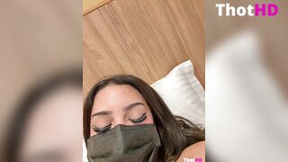 Ahlam7578 mouth mask Big Tits cleavage close-up OF Video