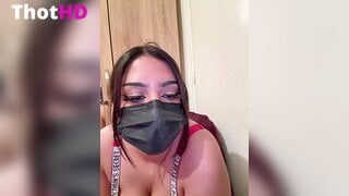 Ahlam7578 mouth mask Big Tits cleavage close-up Video Leak