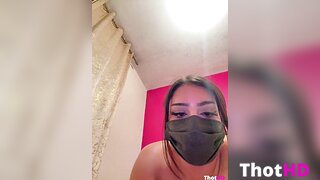 Ahlam7578 mouth mask nude cleavage Big Tits OF Video
