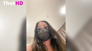 Ahlam7578 mouth mask from below cleavage Big Tits OF Video