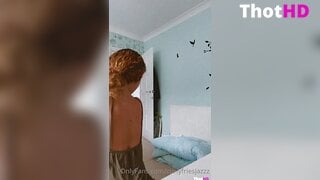 Curlychick dress from behind NSFW Video