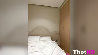 Ahlam7578 mouth mask cleavage Big Tits on bed Video
