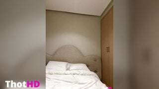 Ahlam7578 mouth mask cleavage Big Tits on bed Video