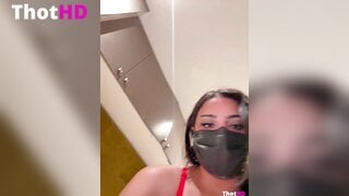 Ahlam7578 mouth mask cleavage Big Tits bottomless OF Video