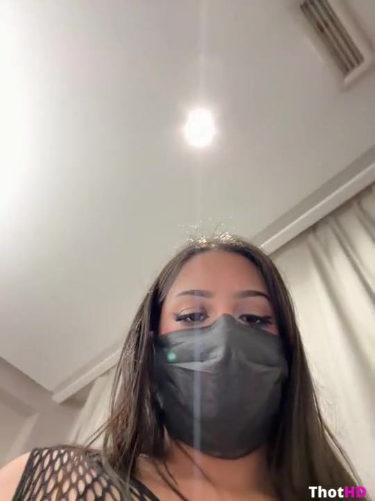 Ahlam7578 mouth mask pubic hair from below fishnet bodysuit Video