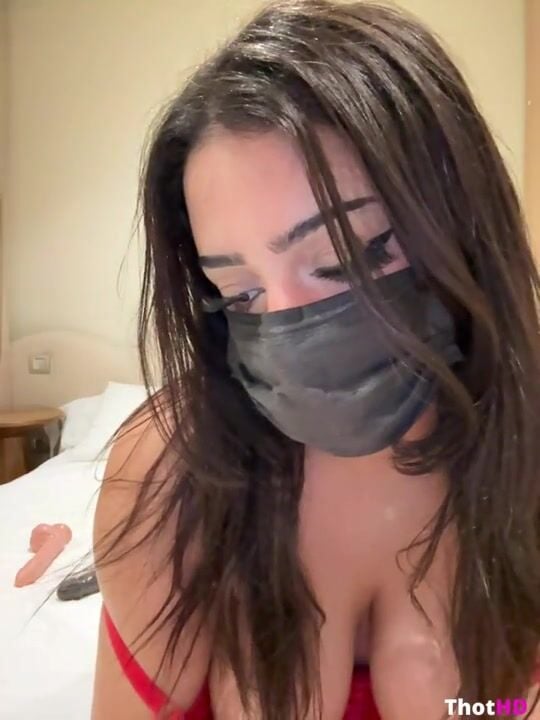 Ahlam7578 mouth mask Dildo curvy on bed OF Leak