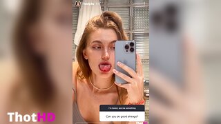 Hoolybunny tongue out Leaked Video