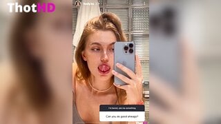 Hoolybunny tongue out Leaked Video
