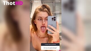 Hoolybunny tongue out Leaked Video