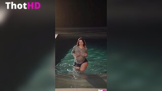 Jakarababy denim shorts wet poolside Big Tits Video Leak