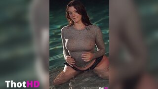 Jakarababy denim shorts ass pool see-through OF Video