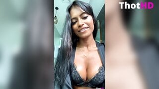 Anna Celeste lingerie mirror towel bathroom Leaked OF
