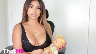 Zara.ziy cleavage lingerie