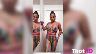 Sugey Portillo Big Tits ass mirror pasties OnlyFans Leak