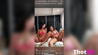 Miasorety masturbating pussy from behind bottomless NSFW Video