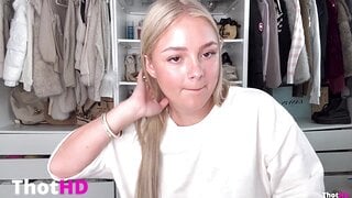 Brooke Marsden saggy Tits dress vibrator OF