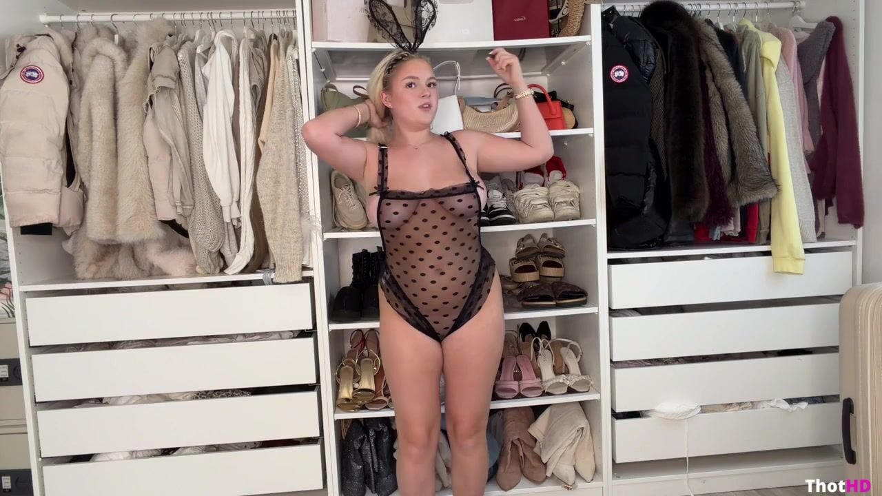 Brooke Marsden dress see-through braless downblouse Leaked OnlyFans