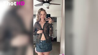Texasthicc mirror flat chest pubic hair pantyless OnlyFans Leak
