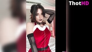 Sweetie Fox dress cleavage tongue out
