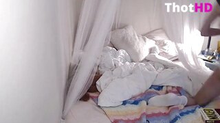 Rylie Haze on bed high heels lingerie cleavage Leaked OF