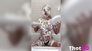 Vega Thompson topless bathroom ass bathtub NSFW Video