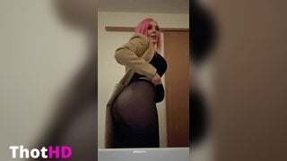 Jessica Nigri ass pantyhose close-up from behind Video Leak