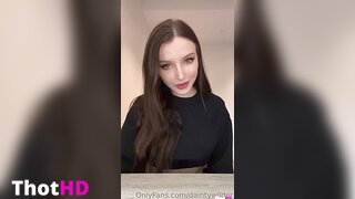 Dainty Wilder bottomless topless nipple piercing pussy Video