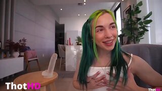 Bailey Eilish nude masturbating object insertion squatting NSFW Video