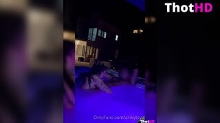 Ari Kytsya pool nude bathing OnlyFans Leak