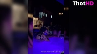 Ari Kytsya pool nude bathing OnlyFans Leak