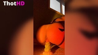 Ary Kytsya masturbating spread legs Dildo Riding anal insertion Video