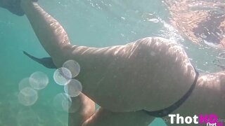 Michabubbles69 nude underwater bathing wet