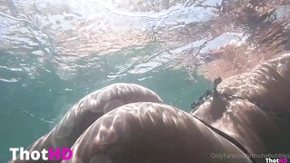 Michabubbles69 nude underwater bathing wet