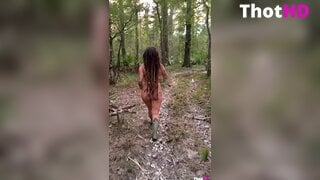 Indica Flower outdoor ass nude from behind