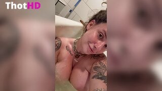 Indica Flower nude bathtub bathing ass OF