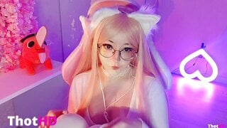 Lyrica cleavage choker Big Tits fox ears OnlyFans Leak