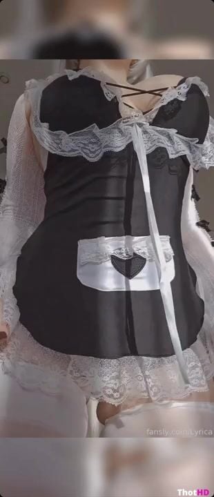 Lyrica thighhighs close-up dress maid Video