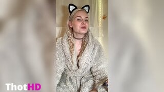 Dreamaliciousxxx dress choker beer bottle Dildo NSFW Video