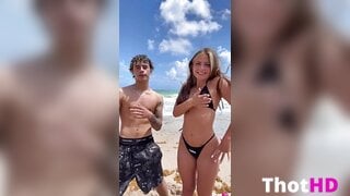 Piper Rockelle beach outdoor bikini OF Video