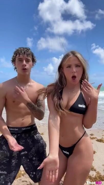 Piper Rockelle beach outdoor bikini OF Video