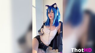 Littlething_88 cat ears short shorts nipslip One Tit Out OnlyFans Leak