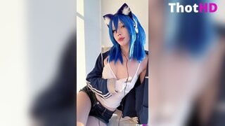 Littlething_88 cat ears short shorts nipslip One Tit Out OnlyFans Leak