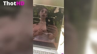 Ika_dauria nude wet bathing OF Video