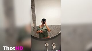 Bufalika mirror bathroom female pov Huge Tits Video Leak