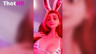 Amiiinuu micro bikini rabbit ears flat chest cleavage OnlyFans Leak