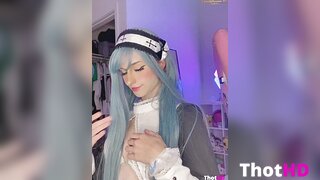 Amiiinuu ass tongue out from behind Video Leak