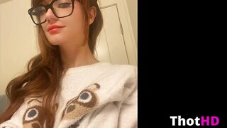 Amiiinuu tongue out leotard boots cleavage OF Video