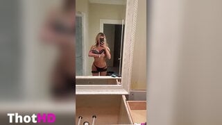 Breckie Hill ass from behind undressing OnlyFans